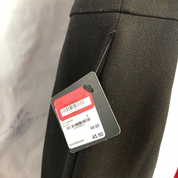 Halogen black lined pencil skirt size 0 - Picture 3 of 7